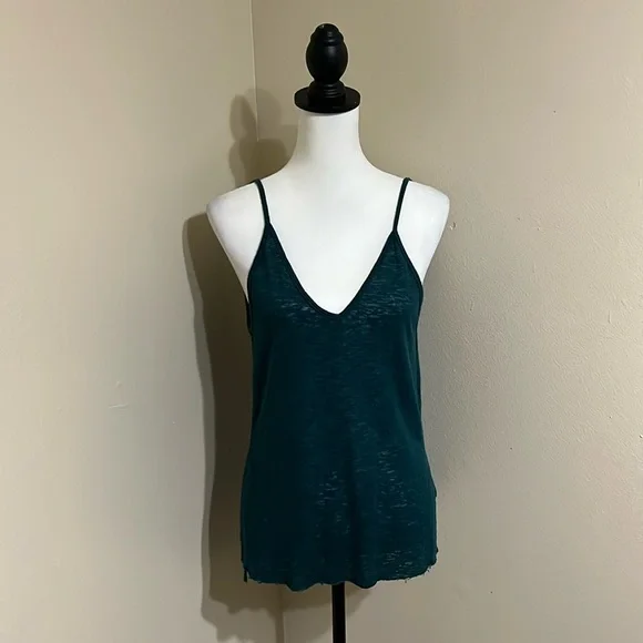 ⭐️Project Social T, Women’s Fray Bottom Tee Teal Size XS⭐️ - Picture 2 of 6